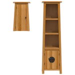 vidaXL Ensemble de meubles de salle de bain 2 Pièces bois de pin massif