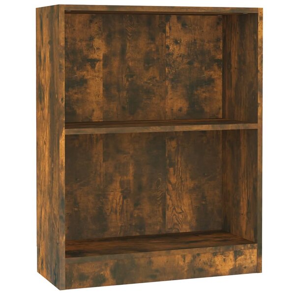 vidaXL Bibliothèque Chêne fumé 60x24x76 cm Bois d'ingénierie