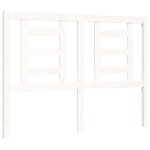 vidaXL Cadre de lit sans matelas blanc 140x190 cm bois massif