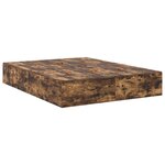 vidaXL Cadre de lit de rangement Chêne fumé 160x200 cm