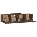 vidaXL Armoires murales 2Pièces Chêne brun 60x36 5x35cm Bois d'ingénierie