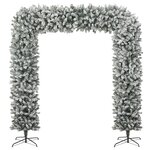 vidaXL Arche de sapin de Noël à flocons de neige 240 cm