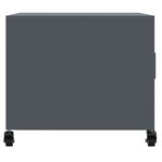 vidaXL Table basse anthracite 68x50x43 5 cm acier laminé à froid
