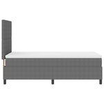 vidaXL Lit box spring avec matelas gris clair 100x200 cm tissu en velours côtelé