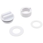 vidaXL Ensemble de fontaine de piscine 13 Pièces Blanc