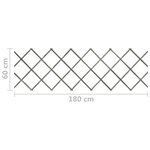 vidaXL Clôture à treillis 5 Pièces Gris Bois de sapin massif 180x60 cm