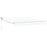 Store Rétractable Automatique vidaXL Blanc 350x250 cm