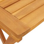 vidaXL Ensemble à manger de jardin pliable 3 Pièces bois d'acacia massif