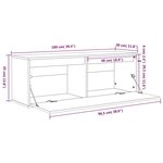 vidaXL Armoire murale Blanc 100x30x35 cm Bois de pin massif