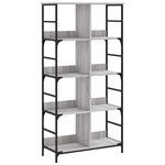 vidaXL Bibliothèque sonoma gris 78 5x33x153 cm bois d'ingénierie