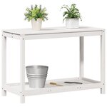 vidaXL Table de rempotage avec étagère 108x50x75 cm bois massif de pin