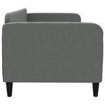 vidaXL Lit de repos sans matelas gris foncé 80x200 cm tissu