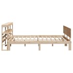 vidaXL Cadre de lit avec tête de lit sans matelas 160x200 cm
