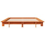 vidaXL Cadre de lit sans matelas cire marron 140x200cm bois pin massif