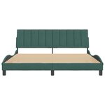 vidaXL Cadre de lit sans matelas vert foncé 180x200 cm velours