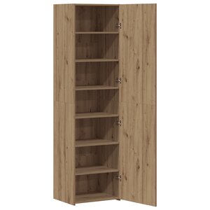 vidaXL Buffet en chêne artisanal 50x42.5x185 cm Bois de construction
