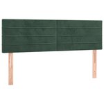 vidaXL Sommier à lattes de lit avec matelas LED Vert foncé 140x190 cm