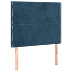 vidaXL Sommier à lattes de lit avec matelas Bleu foncé 90x190 cm