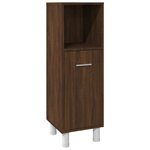vidaXL Ensemble d'armoires de salle de bain 3 Pièces chêne marron