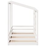 vidaXL Lit pour enfants avec toit blanc 100x200 cm bois de pin massif