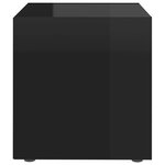 vidaXL Meubles TV 4 Pièces noir brillant 37x35x37 cm bois d’ingénierie