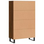 vidaXL Buffet haut chêne marron 69 5x31x115 cm bois d'ingénierie