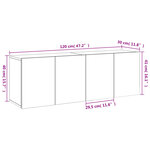 vidaXL Meubles TV muraux 2 Pièces chêne sonoma 60x30x41 cm