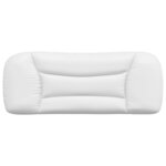 vidaXL Coussin de tête de lit blanc 100 cm similicuir
