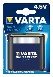 Pile plate alcaline 'High Energy' 3LR12 4,5 V VARTA