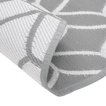 vidaXL Tapis d'extérieur gris Ø120 cm PP
