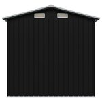 vidaXL Abri de stockage pour jardin Anthracite Acier 204x132x186 cm