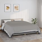 vidaXL Couverture lestée Gris 235x290 cm 15 kg Tissu