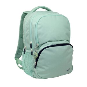 Sac à dos scolaire Milan Serie 1918 25L - 3 poches avant + 2 poches latérales - Poignées réglables et rembourrées - Taille 46 5x30x17cm - Couleur Vert