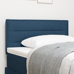 vidaXL Tête de lit Design Lignes Bleue 100 cm Tissu