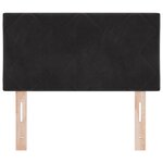 Tête de lit vidaXL Design en Blocs de Diamant Noir 80 cm en Velours
