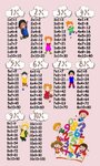 Tapis enfant Table de multiplication 120 x 180 cm - Rose