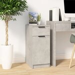 vidaXL Armoire de bureau Gris béton 33 5x50x75 cm Bois d'ingénierie