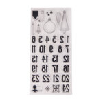 Tampon transparent Chiffres Calendrier de l'Avent Nordic 34 motifs
