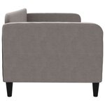 vidaXL Lit de repos sans matelas taupe 80x200 cm tissu
