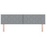 Tête de lit vidaXL Design blocs de diamant Gris clair 180 cm Tissu