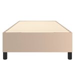 vidaXL Cadre de lit Cappuccino 90x190 cm Similicuir