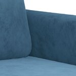 vidaXL Fauteuil Bleu 60 cm Velours