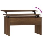 vidaXL Table basse Chêne marron 80x50 5x41 5 cm Bois d'ingénierie