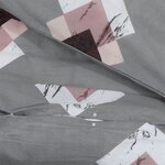 vidaXL Ensemble de housse de couette Gris 135x200 cm Coton