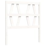 vidaXL Cadre de lit sans matelas blanc bois de pin massif