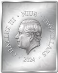 Pièce de monnaie en Argent 2 Dollars g 50 Millésime 2024 Dark Nature LION MANTRA