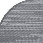 vidaXL Tapis d'extérieur gris Ø200 cm PP