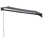 vidaXL Auvent rétractable anthracite 3 5x2 5 m tissu et aluminium