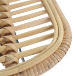 vidaXL Chaises de bar lot de 2 rotin Naturel