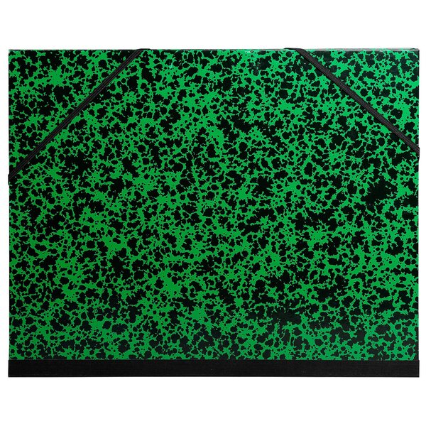 Carton À Dessin Annonay Avec Élastiques 37x52 Cm - Pour Formats B3 Et 1/2 Raisin - Vert - X 10 - Exacompta